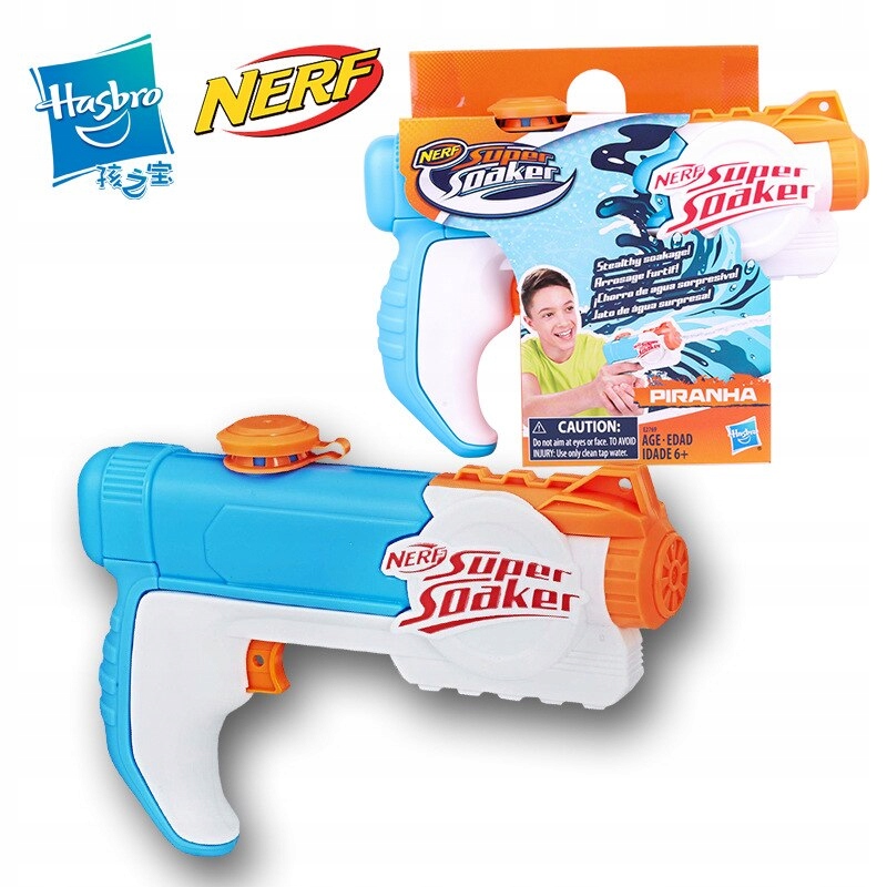 NERF SUPER SOAKER ORYGINALNY BLASTER PISTOLET NA WODĘ PIRANHA E2769