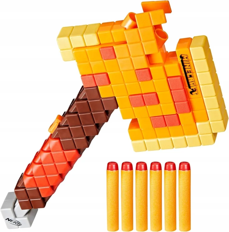 HASBRO NERF Wyrzutnia Minecraft Firebrand Topór + strzałki F8953 Siekiera