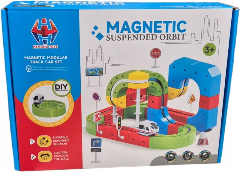 TOR KLOCKI MAGNETYCZNE DUŻA Kolejka Elektryczna Grawitacyjna POCIĄG 89el XL