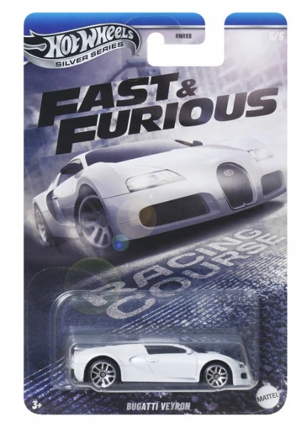 HOT WHEELS Silver Series FAST & FURIOUS 5/5 Bugatti Veyron SZYBCY WŚCIEKLI