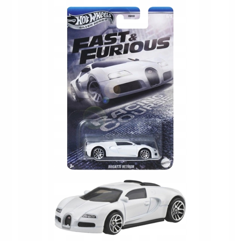 HOT WHEELS Silver Series FAST & FURIOUS 5/5 Bugatti Veyron SZYBCY WŚCIEKLI