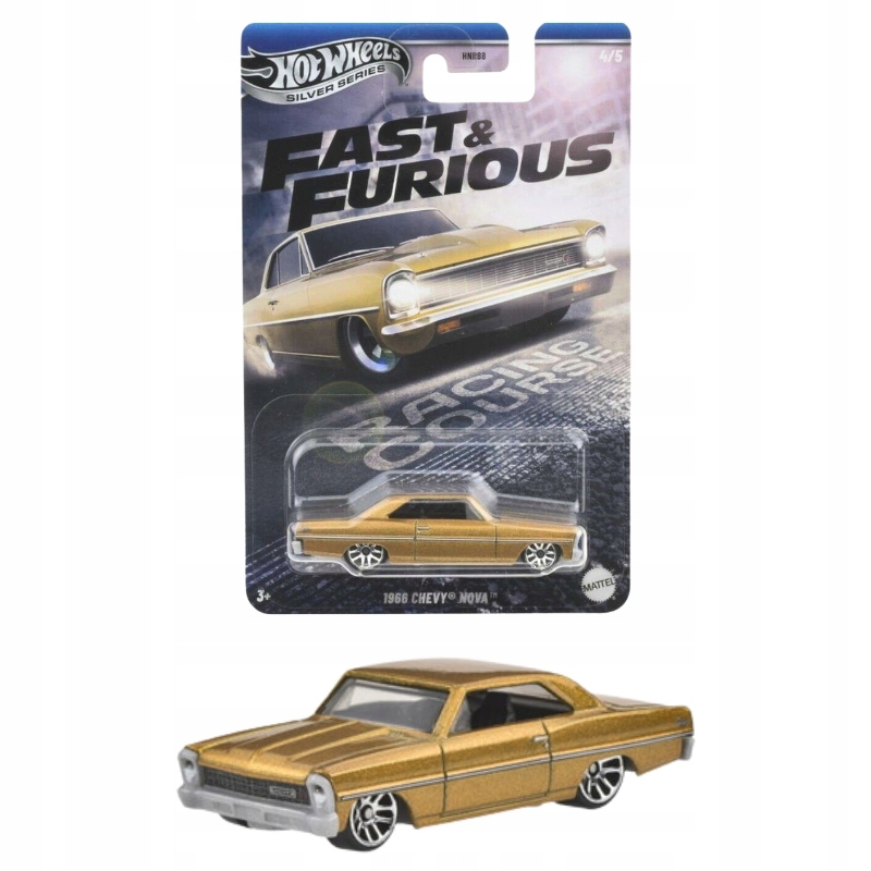 HOT WHEELS Silver Series FAST & FURIOUS 4/5 1996 Chevy Nova SZYBCY&WŚCIEKLI