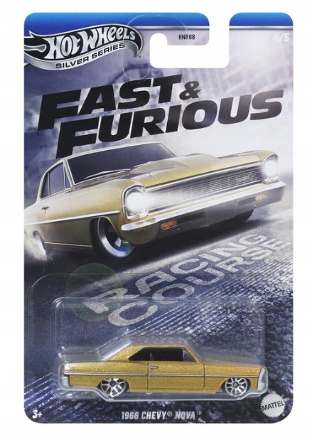 HOT WHEELS Silver Series FAST & FURIOUS 4/5 1996 Chevy Nova SZYBCY&WŚCIEKLI