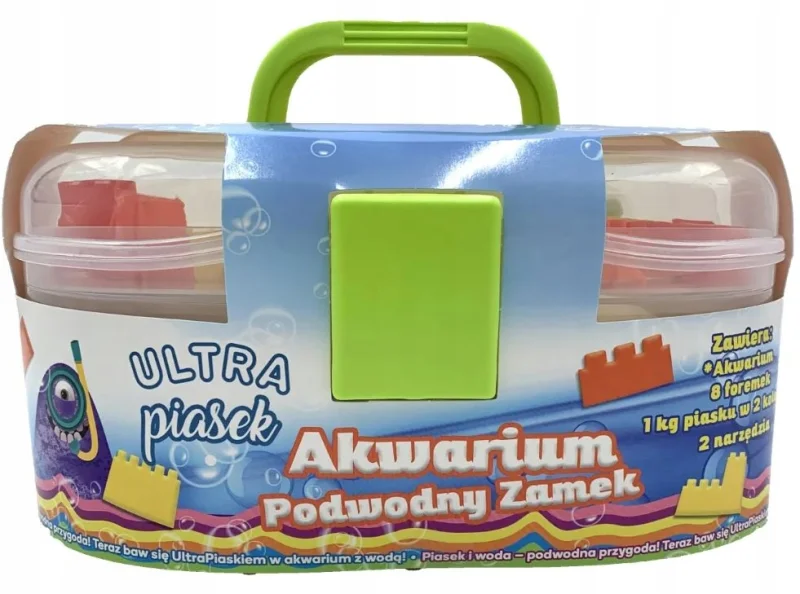 EPEE Ultra piasek KINETYCZNY Akwarium Podwodny DUŻY Zamek FOREMKI 1,4 KG