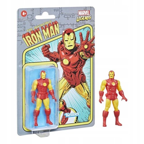IRON MAN FIGURKA MARVEL LEGENDS HASBRO BOHATER HERO 10 CM RETRO