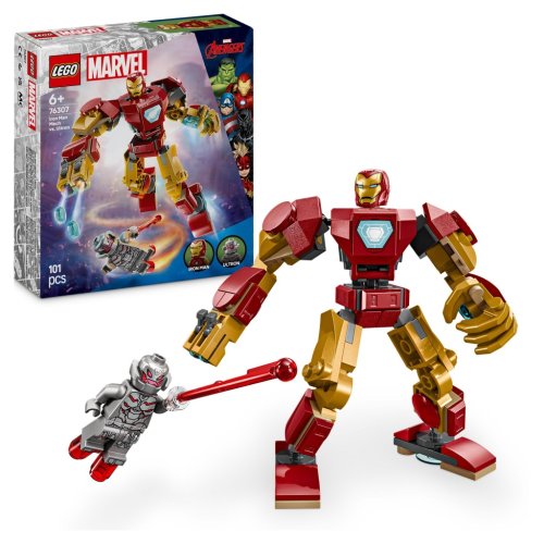 LEGO Marvel Super Heroes Mech Iron Mana kontra Ultron 76307