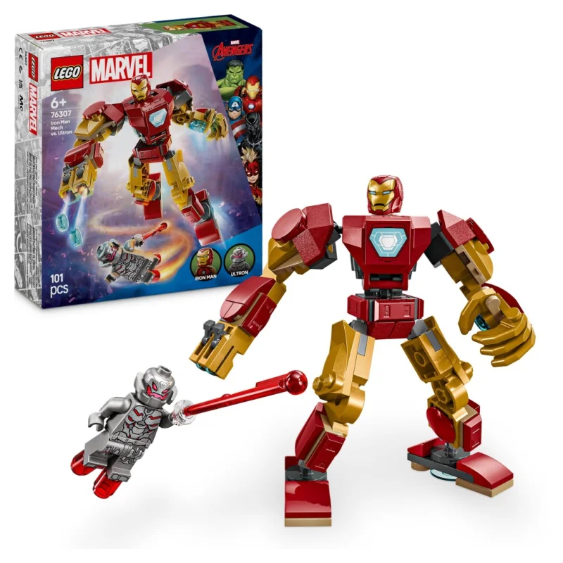 LEGO Marvel Super Heroes Mech Iron Mana kontra Ultron 76307