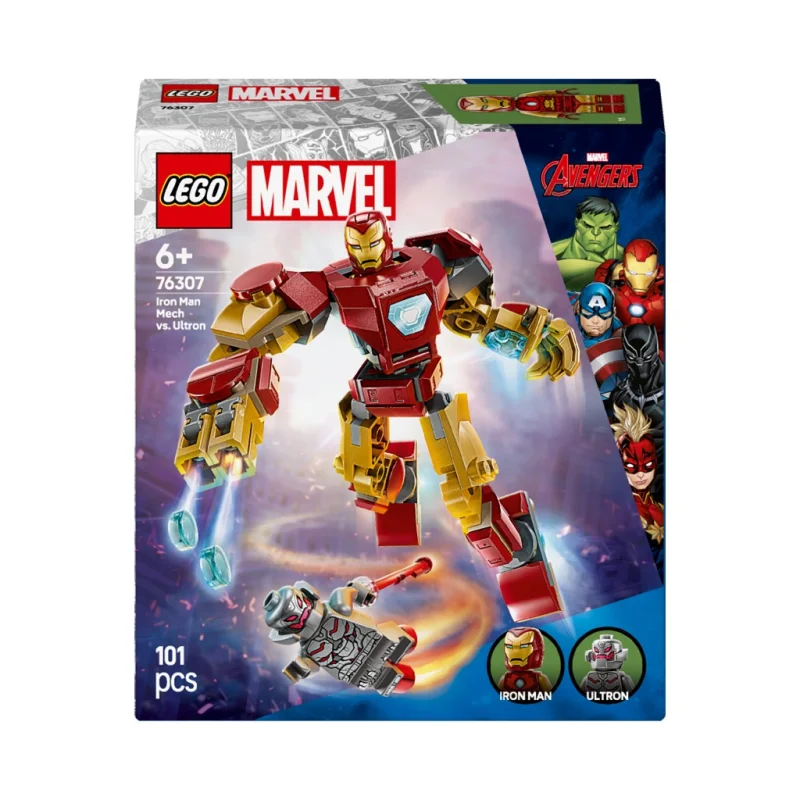 LEGO Marvel Super Heroes Mech Iron Mana kontra Ultron 76307