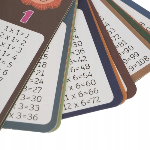 TABLICZKA MNOŻENIA MATEMATYKA GRA PLANSZOWA DO NAUKI LICZENIA EDUKACJA 2w1