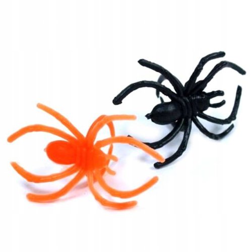 DEKORACJA halloween mix PAJĄK PAJĄKI pajączki straszne x30 sztuk