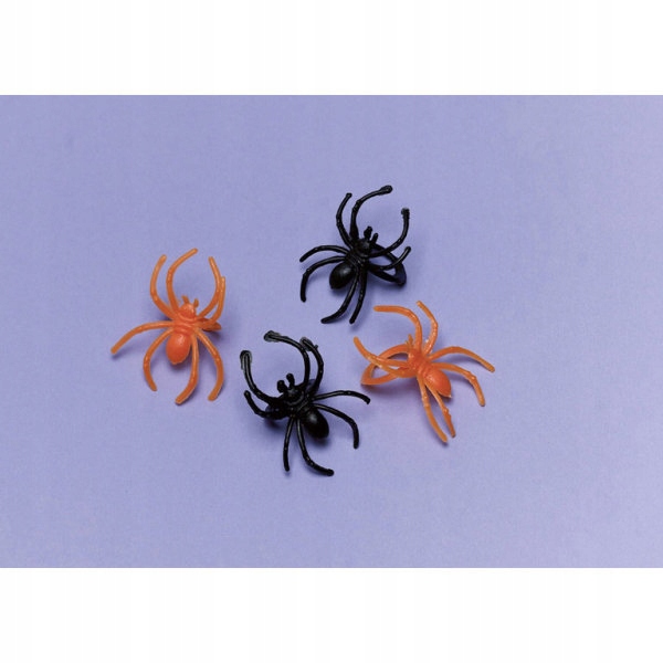 DEKORACJA halloween mix PAJĄK PAJĄKI pajączki straszne x30 sztuk
