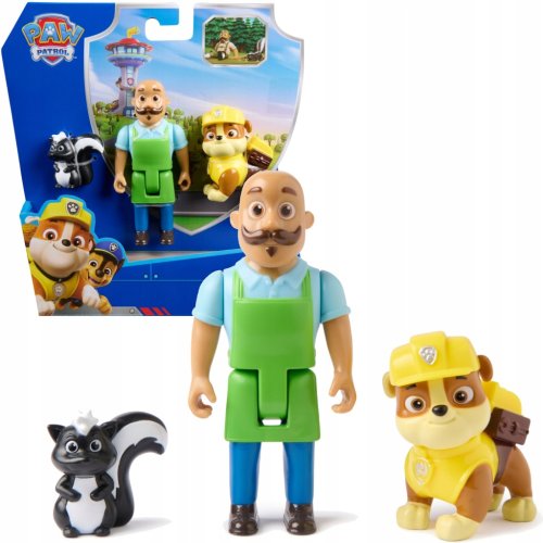 PSI PATROL FIGURKI RUBBLE I SKUNKS ZESTAW PAW PATROL PAN PORTER 3 FIGURKI