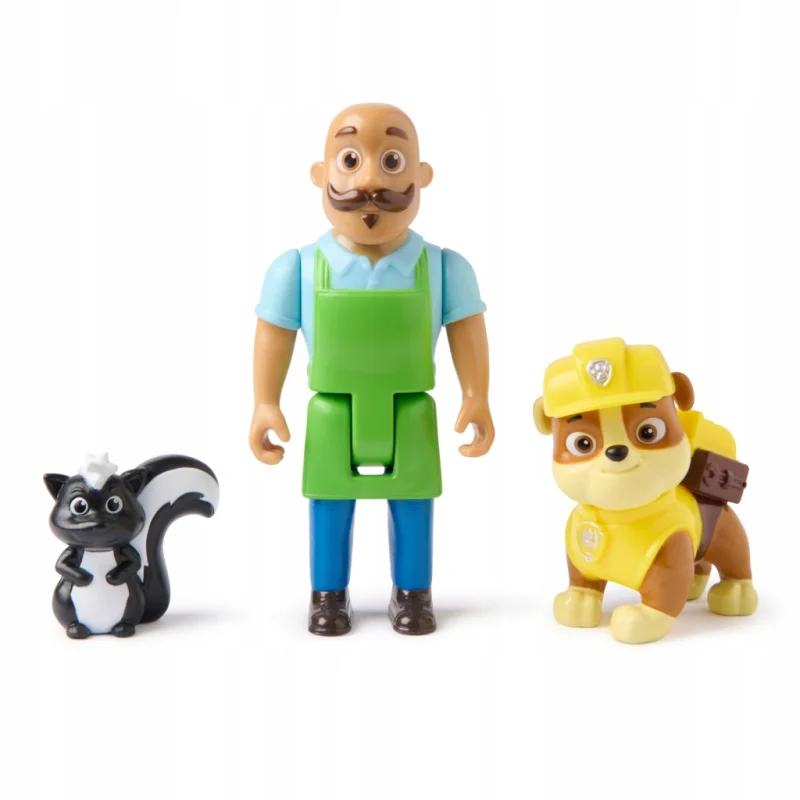 PSI PATROL FIGURKI RUBBLE I SKUNKS ZESTAW PAW PATROL PAN PORTER 3 FIGURKI