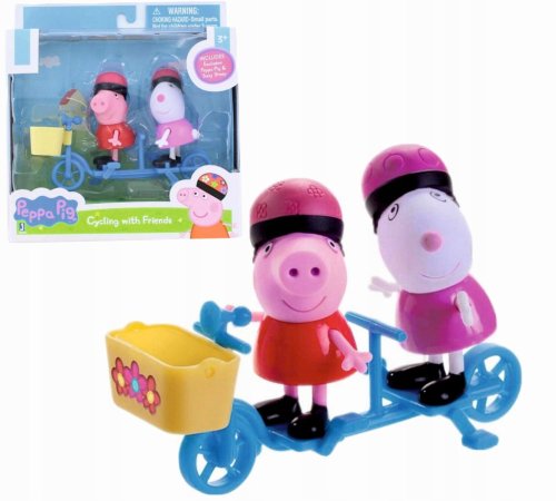 ŚWINKA PEPPA + OWIECZKA SUZY ZESTAW 2 Figurek 6cm + AKCESORIA