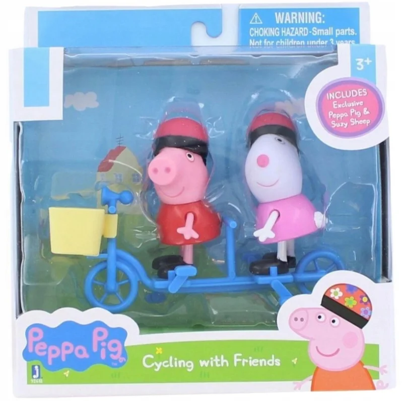 ŚWINKA PEPPA + OWIECZKA SUZY ZESTAW 2 Figurek 6cm + AKCESORIA