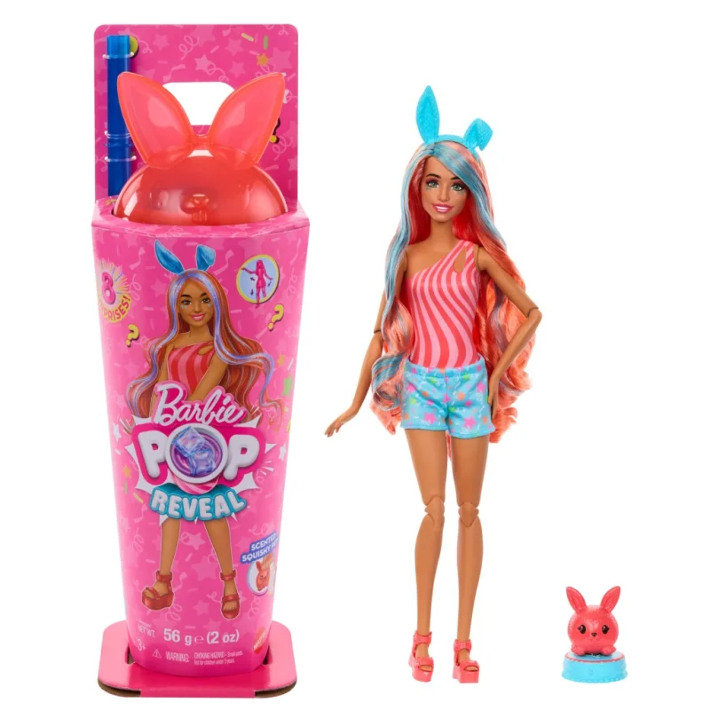 LALKA BARBIE POP REVEAL SHAKE ZWIERZACZKOWA IMPREZA PACHNĄCA DUŻY KRÓLICZEK
