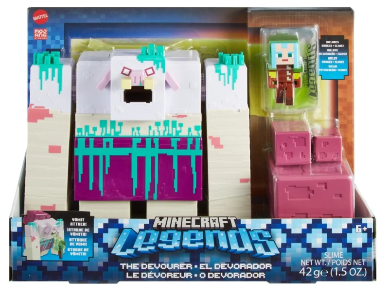 MINECRAFT LEGENDS Slime atak! DEWASTATOR i STRAŻNIK 2 x FIGURKA DUŻY ZESTAW