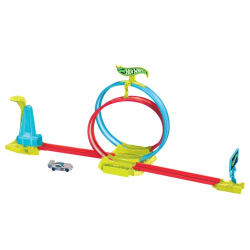 Hot Wheels Neon Speeders Zestaw Tor Neonowa Pętla z Samochodzikiem MATTEL