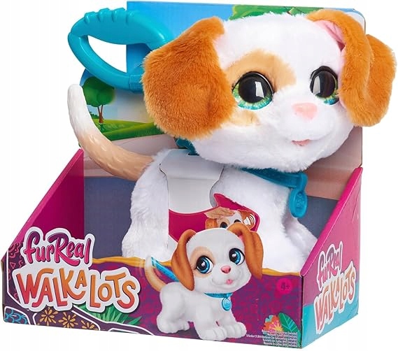 FurReal Walkalots Duży Piesek na smyczy PIES CHODZI Wydaje DŹWIĘKI Smycz 4+