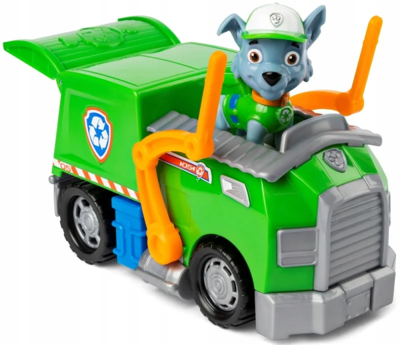 PSI PATROL ŚMIECIARKA ROCKY POJAZD + FIGURKA RECYCLE AUTO Spin Mast 6071213