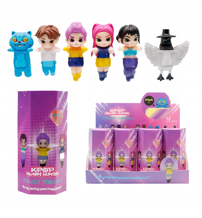 Sonny Angel K-Pop KPOP Demon Hunters Hippers Figurka Do Telefonu Laptopa