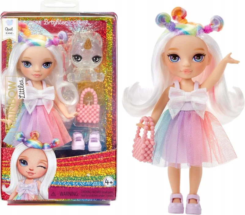 RAINBOW HIGH LITTLES DOLLS SIOSTRA ZWIERZĄTKO LALKA OPAL RAINE TĘCZOWA