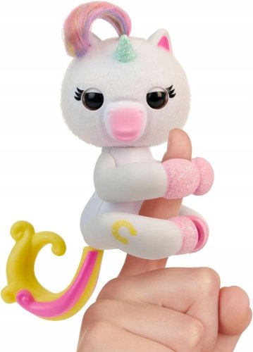 FINGERLINGS UNICORN INTERAKTYWNA MAŁPKA NA PALEC 70 dźwięków PORUSZA SIĘ