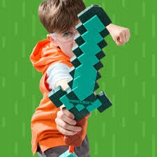 NERF MIECZ Wyrzutnia MINECRAFT Diamont Sword + 8x Strzałki Pistolet MATTEL