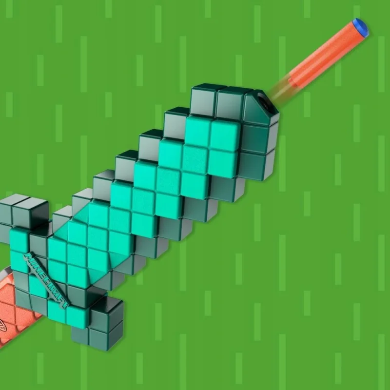 NERF MIECZ Wyrzutnia MINECRAFT Diamont Sword + 8x Strzałki Pistolet MATTEL