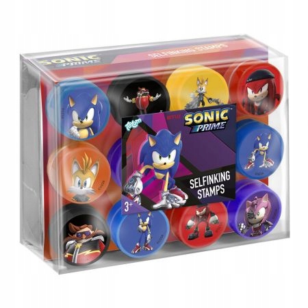 Pieczątki stempelki Sonic 12 szt.