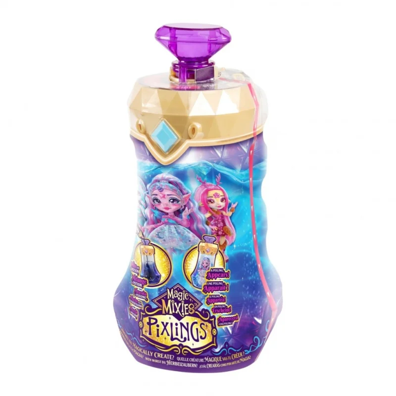 MAGIC MIXIES PIXLINGS MARENA DUŻA LALKA SYRENKA DŁUGIE WŁOSY NIEBIESKI