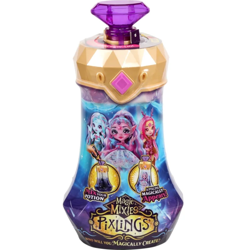 MAGIC MIXIES PIXLINGS UNIA SLIME DUŻA LALKA JEDNOROŻEC ZMIANA KOLORU FIOL