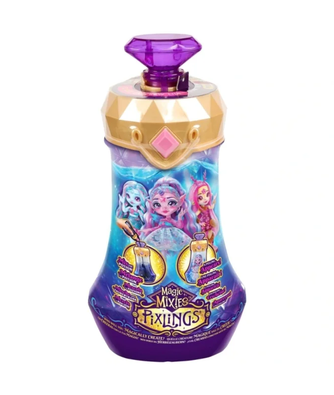 MAGIC MIXIES PIXLINGS RÓŻOWA DUŻA LALKA DEERLEE JELONEK ZMIANA KOLORU RÓŻ