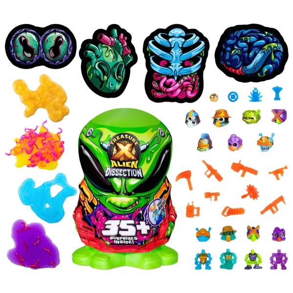 MOOSE TREASURE X ALIENS DISSECTION MEGA ALIEN KAPSUŁA OBCY DUŻY ZESTAW 30cm