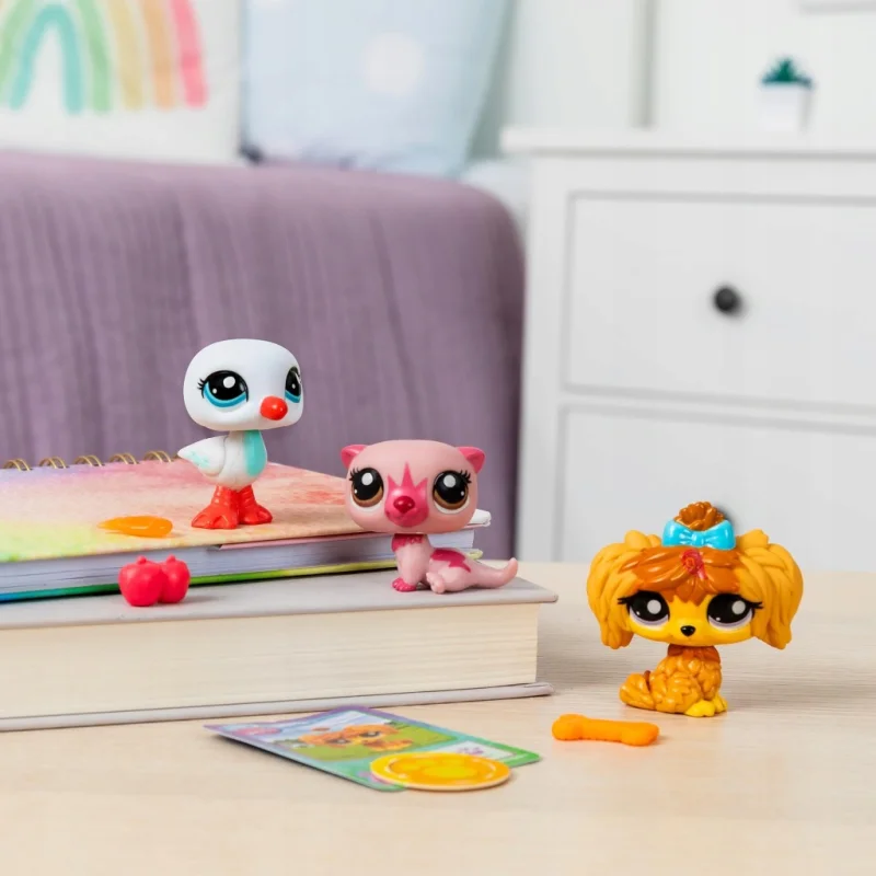 LITTLEST PET SHOP ZESTAW 3 ZWIERZĄTKA AKCESORIA HASBRO ORYGINAŁ 3 x FIGURKA