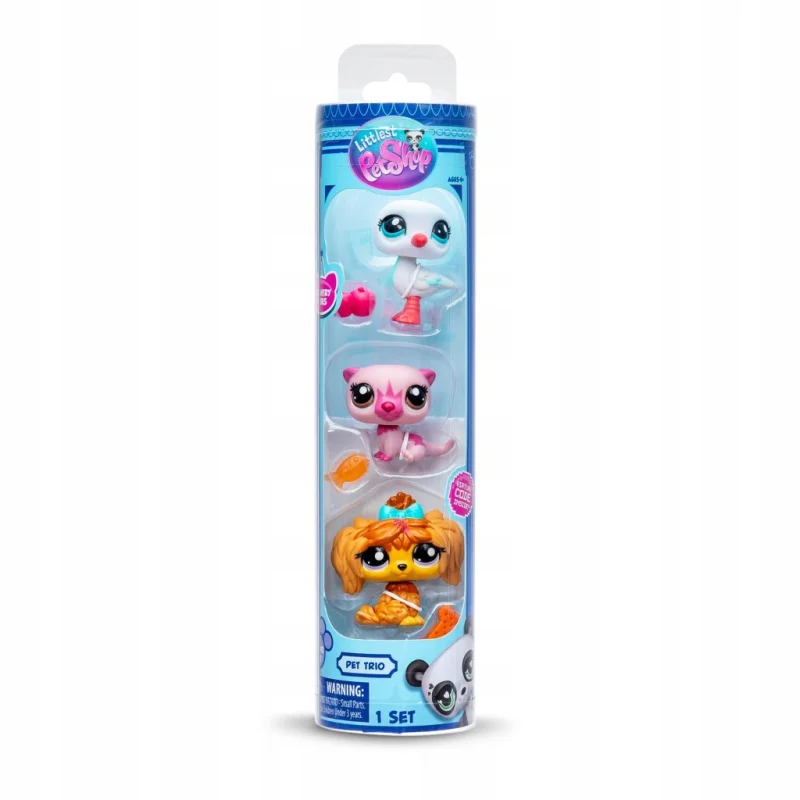LITTLEST PET SHOP ZESTAW 3 ZWIERZĄTKA AKCESORIA HASBRO ORYGINAŁ 3 x FIGURKA