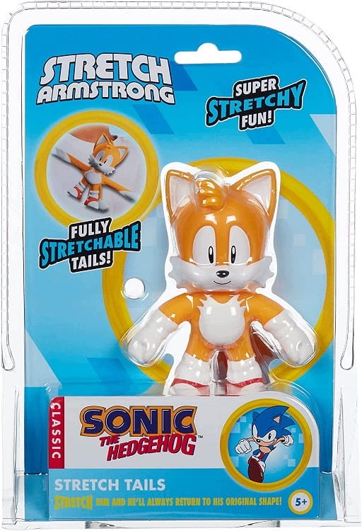 SONIC STRETCH GNIOTEK ROZCIĄGLIWY DUŻY 12 CM SQUISHY COBI FIGURKA TAILS
