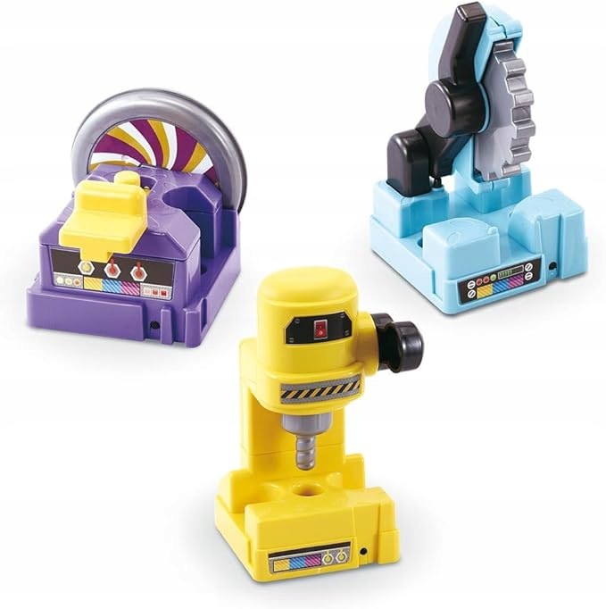 VTECH STÓŁ WARSZTAT INTERAKTYWNY ZESTAW NARZĘDZI 62 EL Światło Dźwięk DE 3+