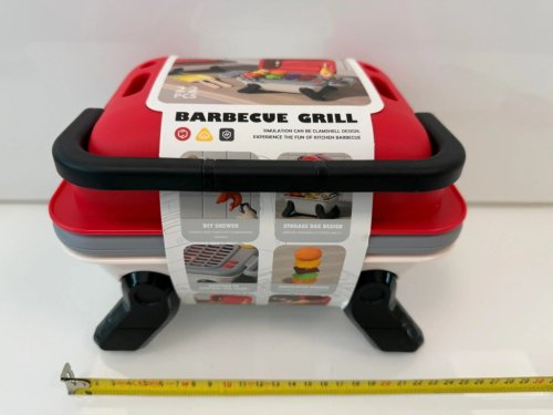 GRILL ZABAWKOWY NA BATERIE + AKCESORIA GOTOWANIE KUCHNIA