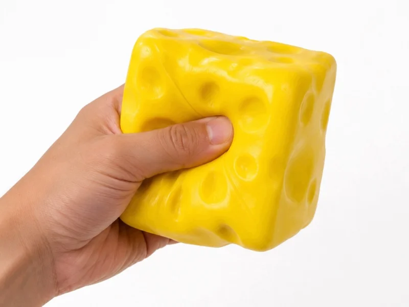 SER ŻÓŁTY GNIOTEK ANTYSTRESOWY STRESU SQUISHY Sensoryczny Relaks XXL 6,5 cm