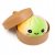 GNIOTEK SQUISHY PIEROŻEK PIERÓG DUMPLING 10 CM SENSORYCZNY TĘCZOWY