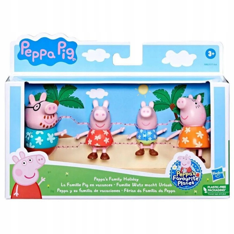 HASBRO ŚWINKA PEPPA RODZINNE WAKACJE F8082 3+ZESTAW FIGUREK