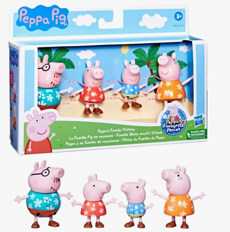 HASBRO ŚWINKA PEPPA RODZINNE WAKACJE F8082 3+ZESTAW FIGUREK