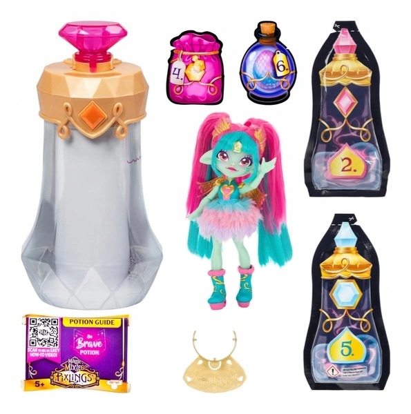 MAGIC MIXIES PIXLINGS LALKA AMBER SMOK WRÓŻKA ELIKSIR NIESPODZIANKA TURKUS