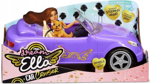 SAMOCHÓD DLA LALEK Mga 578116 Dream Ella Car Cruiser FIOLETOWY KABRIOLET