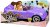 SAMOCHÓD DLA LALEK Mga 578116 Dream Ella Car Cruiser FIOLETOWY KABRIOLET