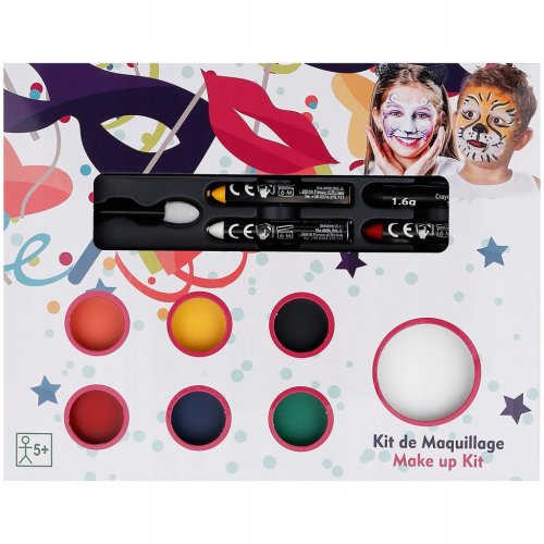 FARBY + KREDKI DO MALOWANIA TWARZY MAKE UP GRAFIX ZESTAW KREATYWNY