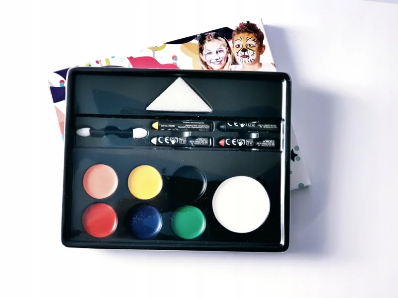FARBY + KREDKI DO MALOWANIA TWARZY MAKE UP GRAFIX ZESTAW KREATYWNY