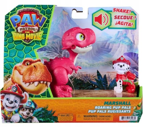 PSI PATROL DINO FILM DINOZAUR RABARBAR INTERAKTYWNY + FIGURKA MARSHALL 10CM