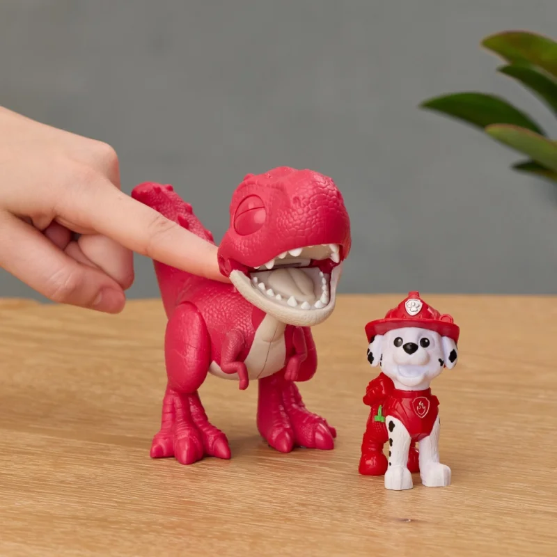 PSI PATROL DINO FILM DINOZAUR RABARBAR INTERAKTYWNY + FIGURKA MARSHALL 10CM